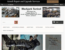 Tablet Screenshot of blackjacktactical.com